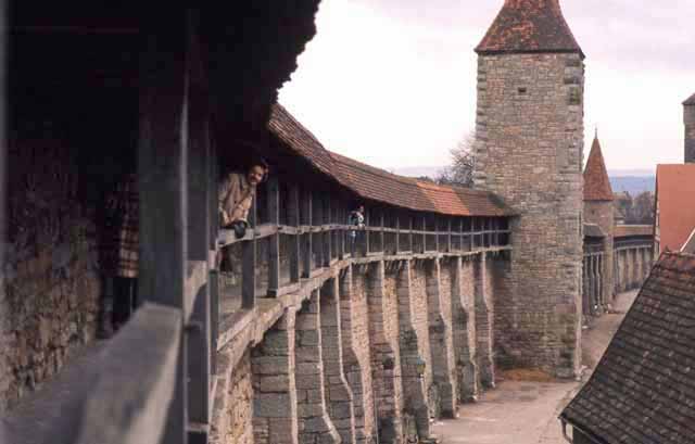 Rothenburg' walled section